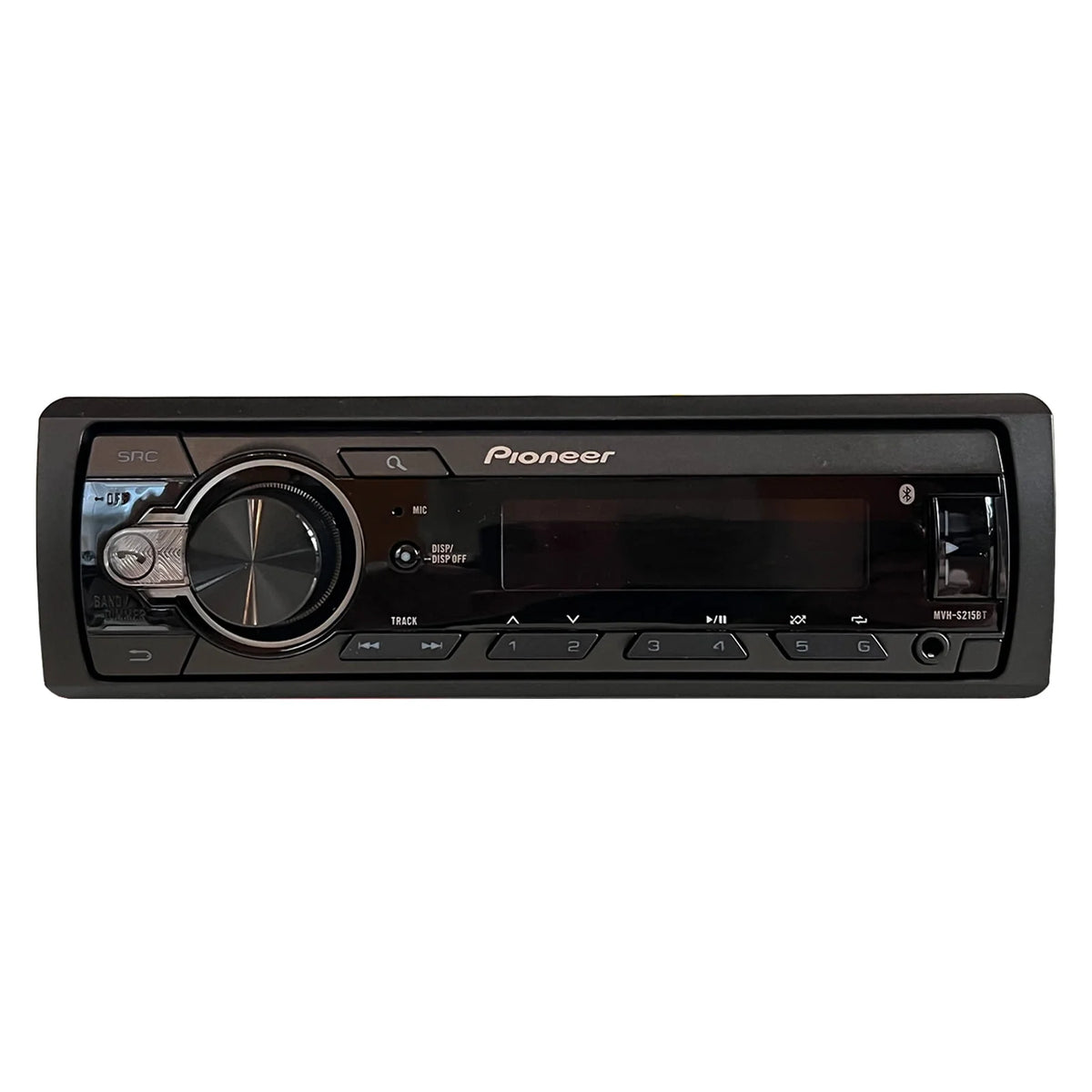 Single DIN Bluetooth USB AUX AM/FM Radio Receiver, 2x 6.5 120W Marine Speakers, Stereo Install Kit, Speaker Adapters P20997
