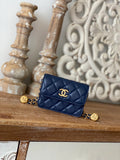 Blue Clutch With Chain Y7988