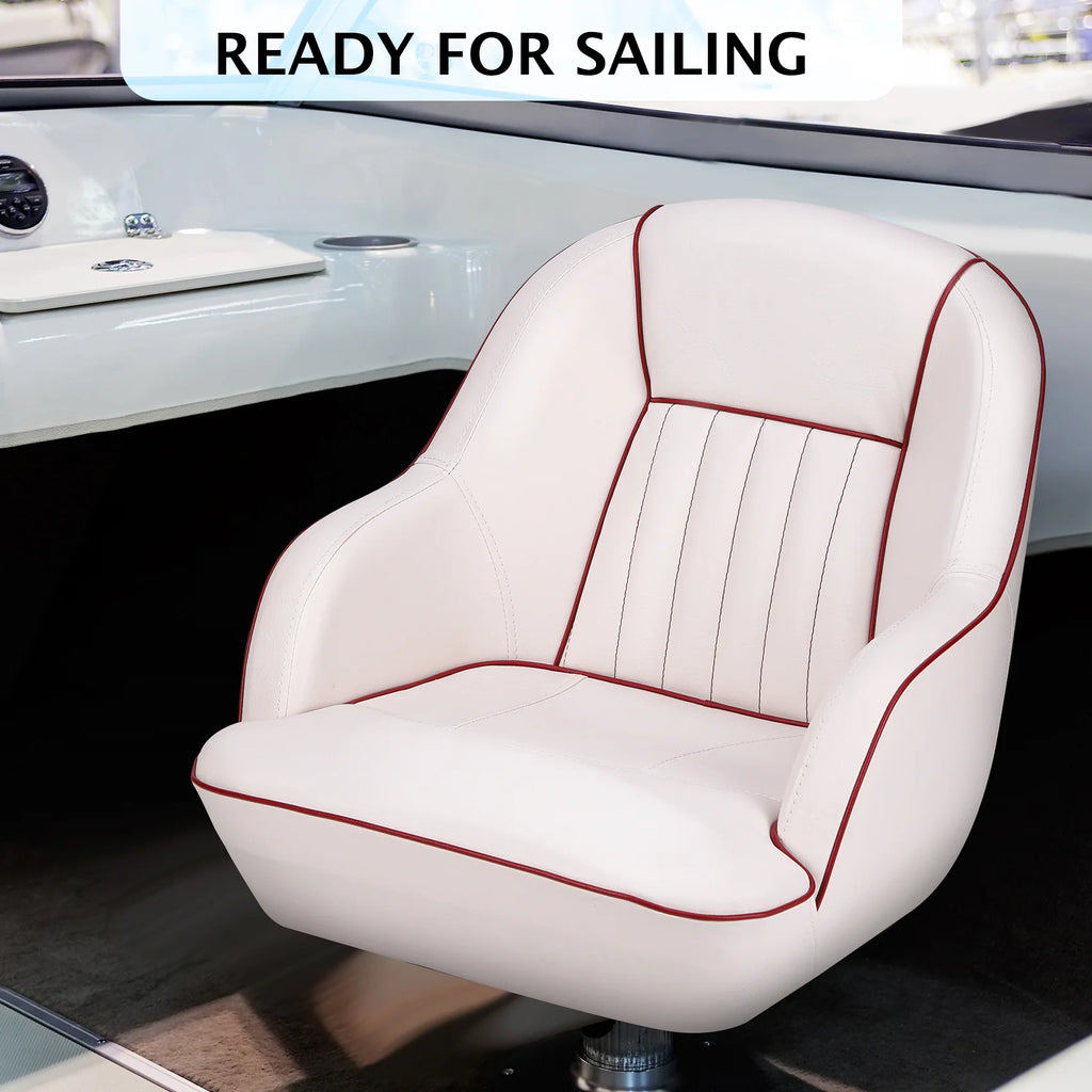 White Navy Blue Boat Seat V147418