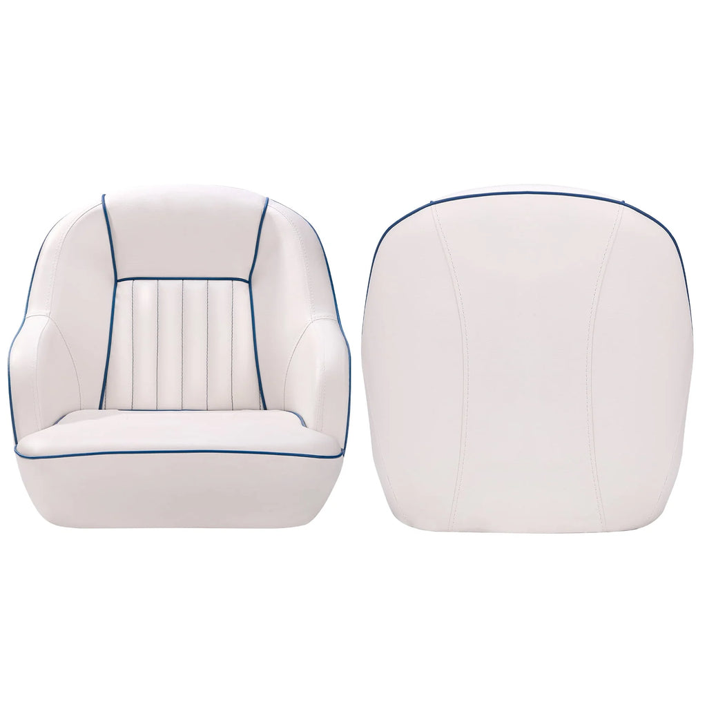 White Navy Blue Boat Seat V147418