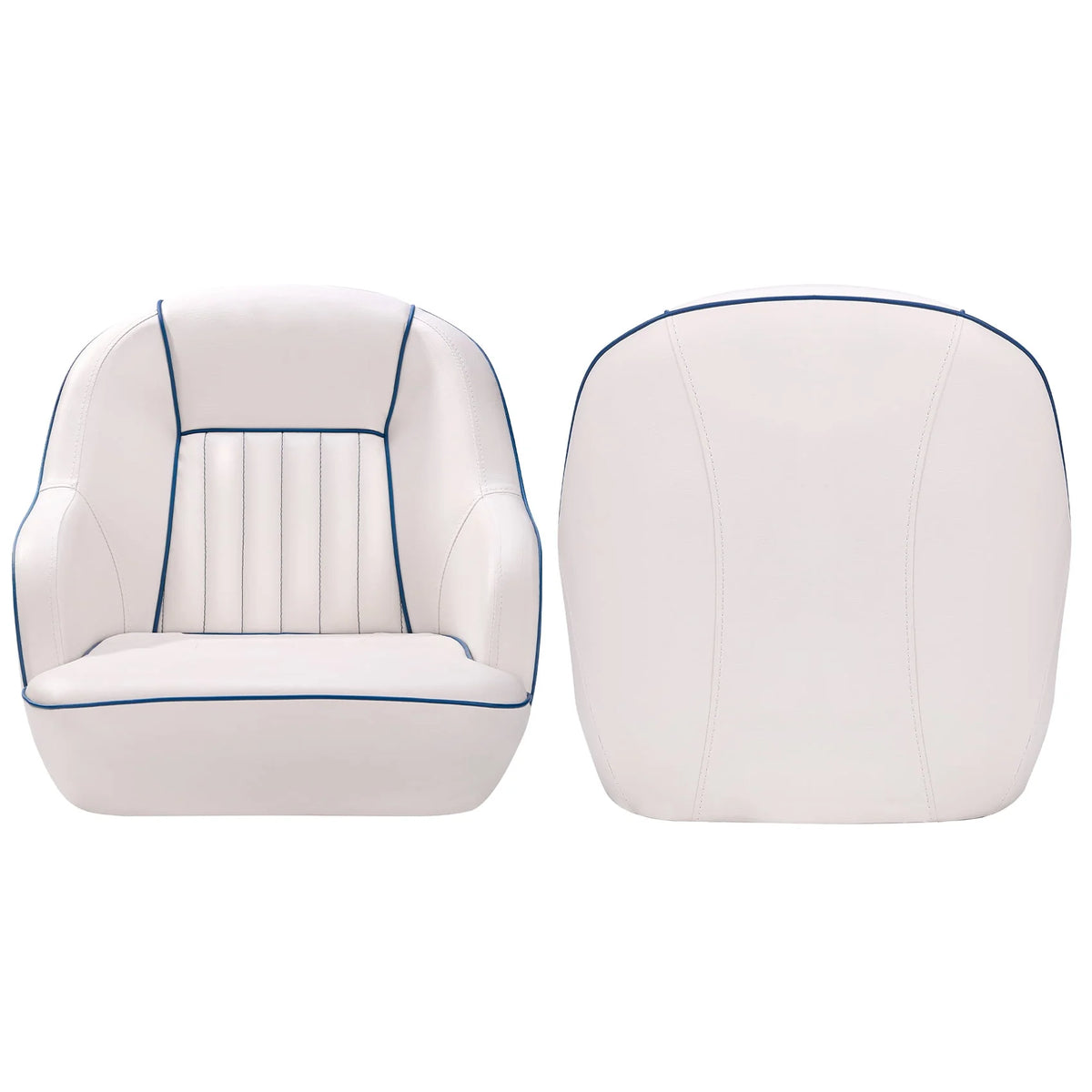 White Navy Blue Boat Seat V147418