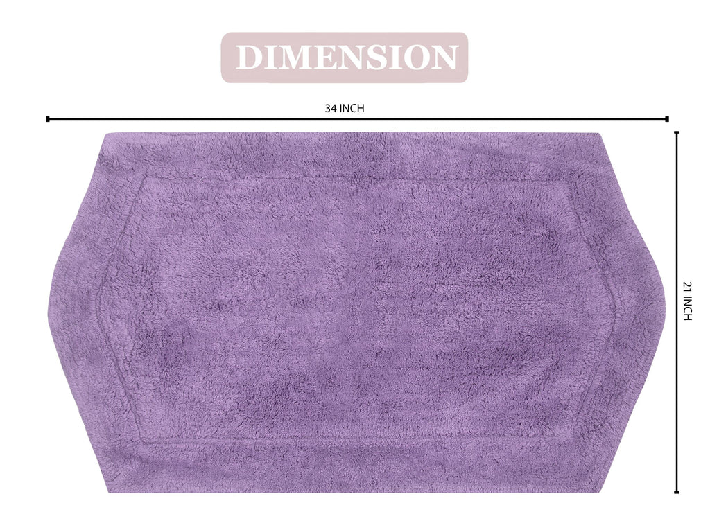 100% Cotton Tufted Non-Slip Bath Rug, 21" x 34" R51078