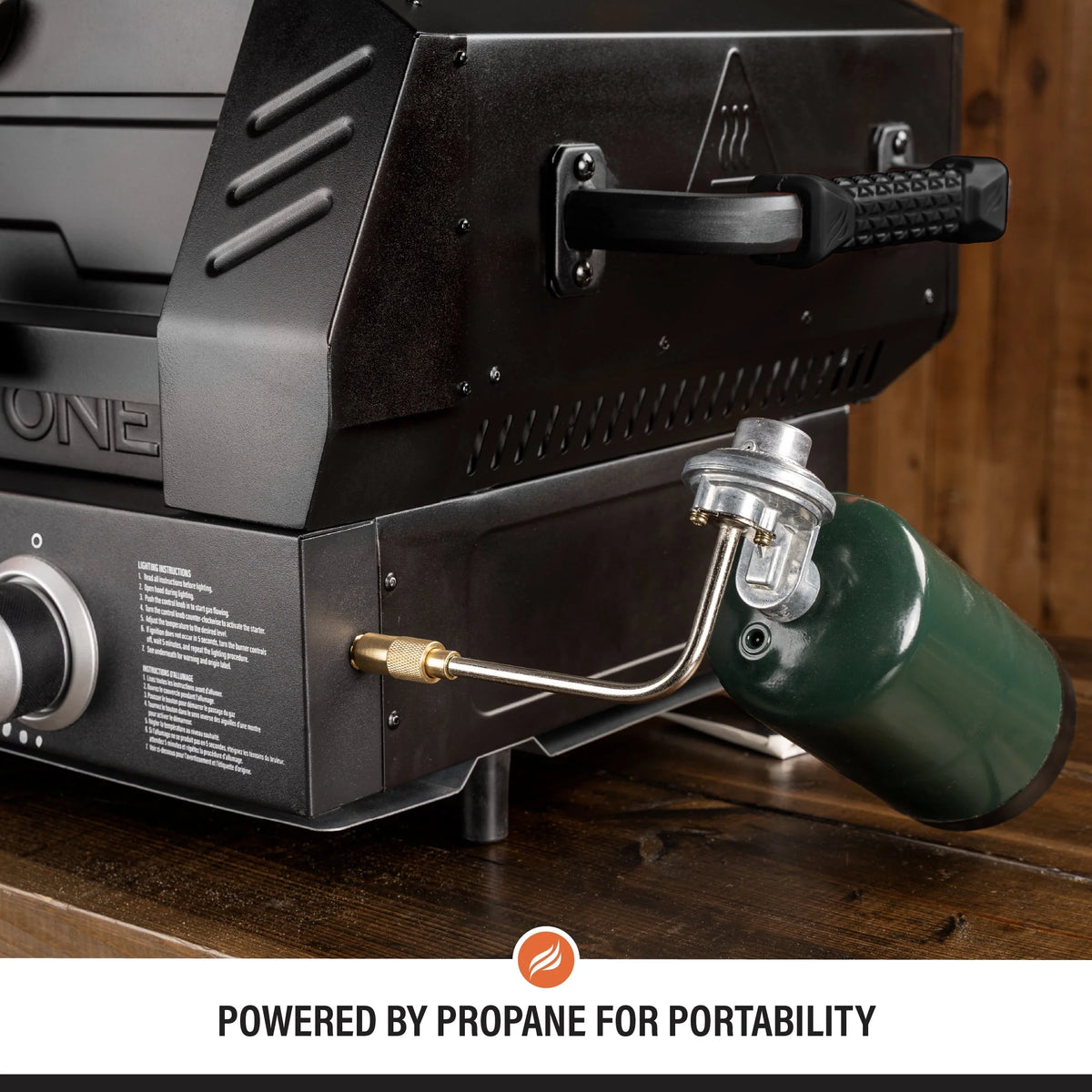 Tabletop Propane Pizza Oven with Two 15 Cordierite Stones Y355977