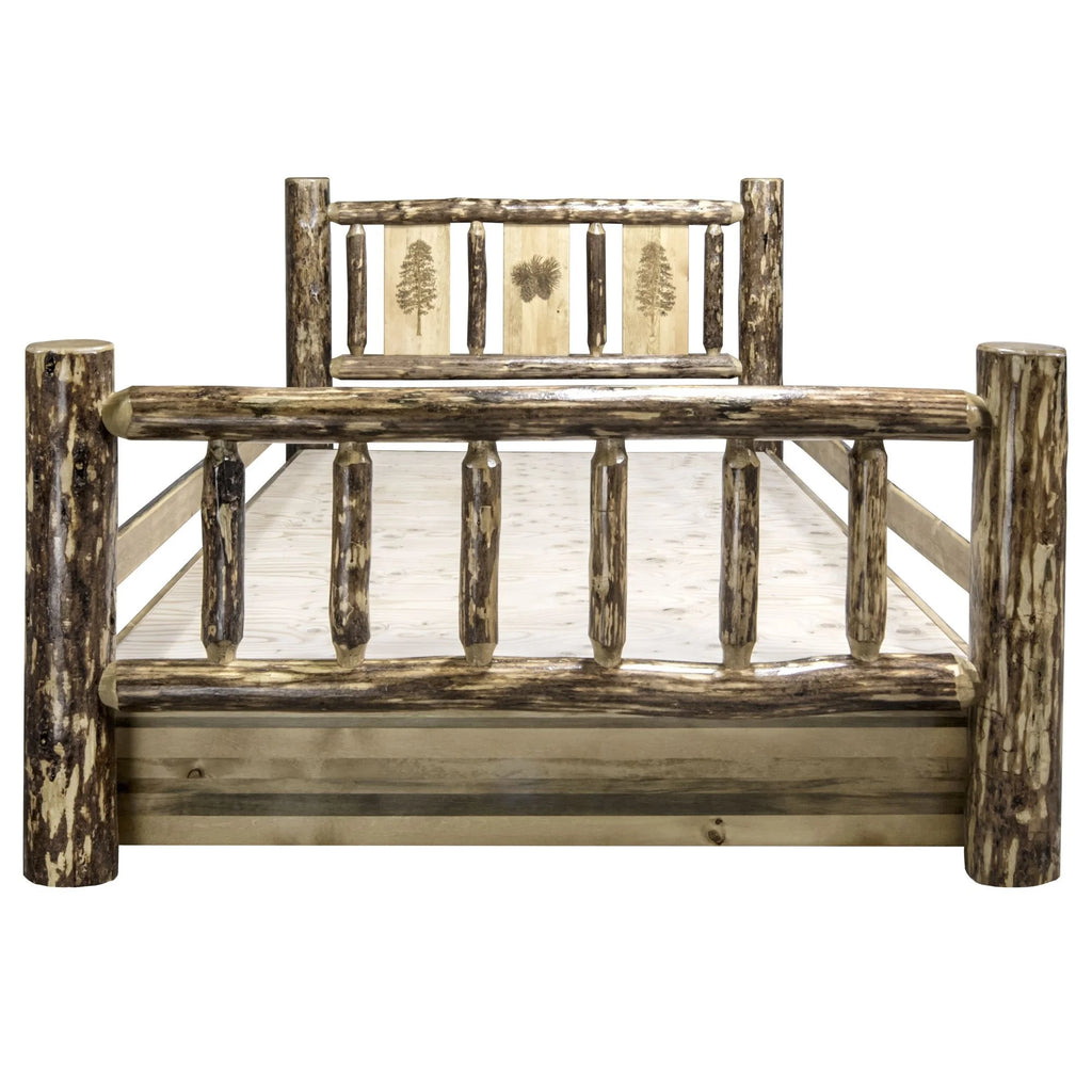 Brown Wood Twin Storage Bed F26321