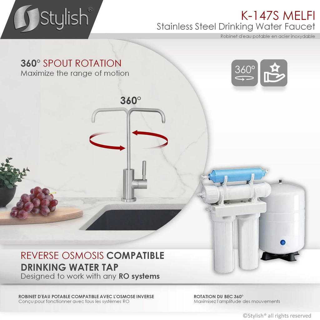 Single Handle Cold Water Tap Stainless Steel L38915