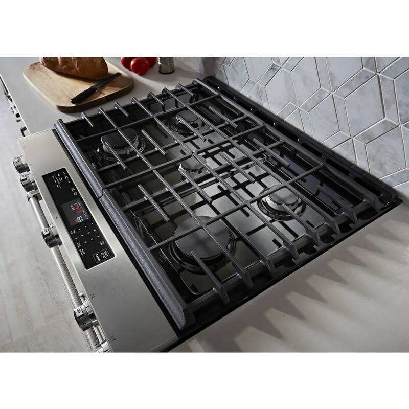 5.8 cu. ft. Slide-In Gas Range with Convection Oven in Stainless Steel Z722