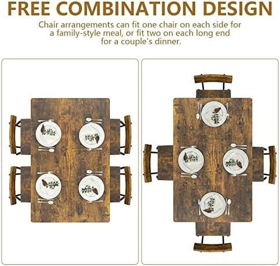 3 Piece Metal and Wood Table and Stools Set X910405