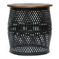 Black Natural Side Table S3243