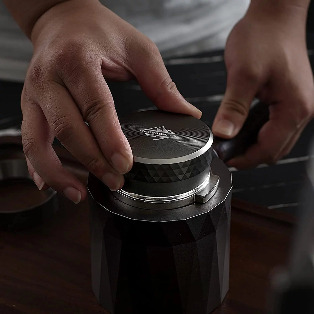 58mm Diamond Pattern Stainless Steel Coffee Tamper B526