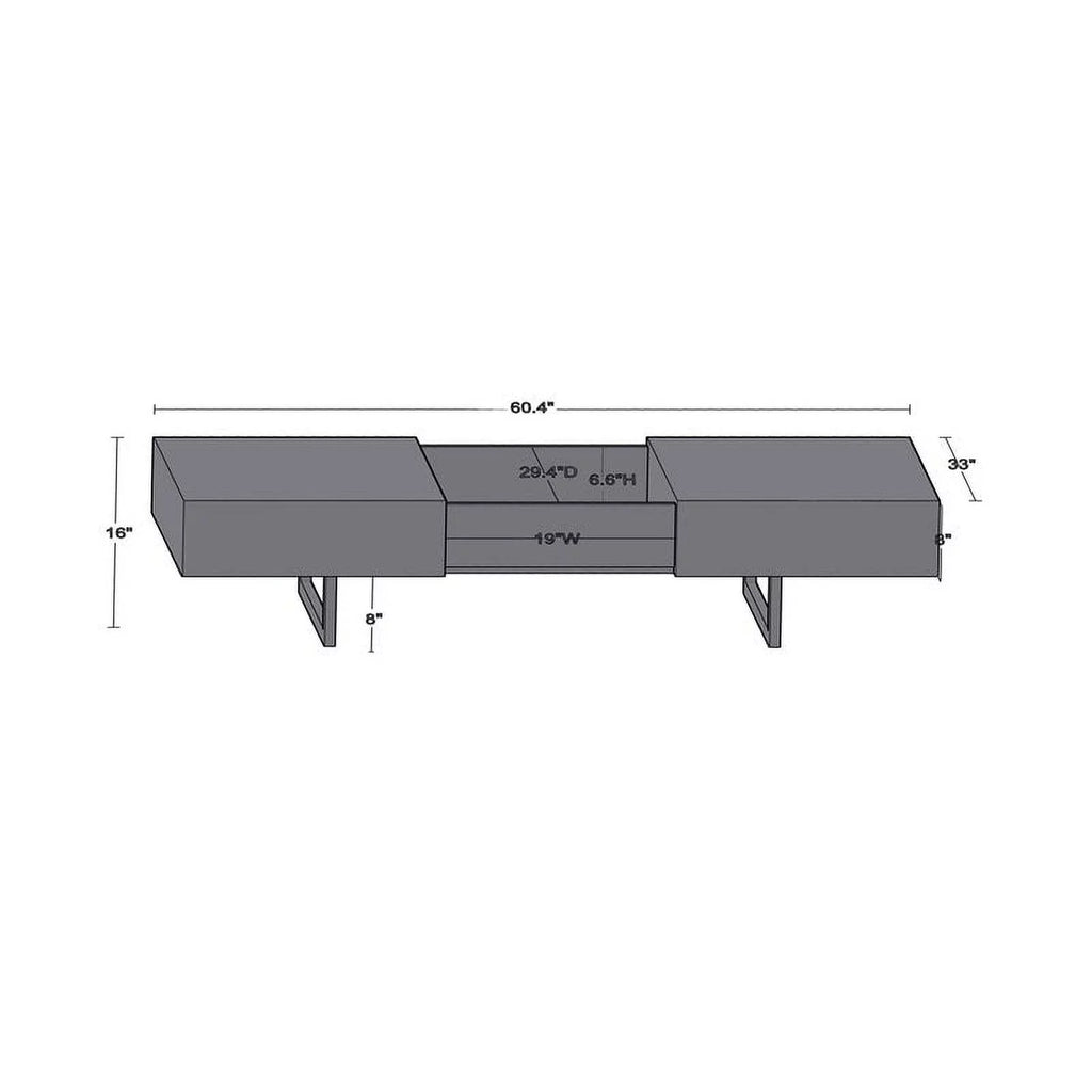 Brown Modern Hard Wood Coffee Table with Sliding Top J39039