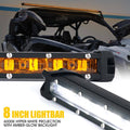 8" Single Row 30W LED Light Bar with Amber Backlight C75717