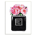 Black Peony Pink Wall Plaque Art F9290