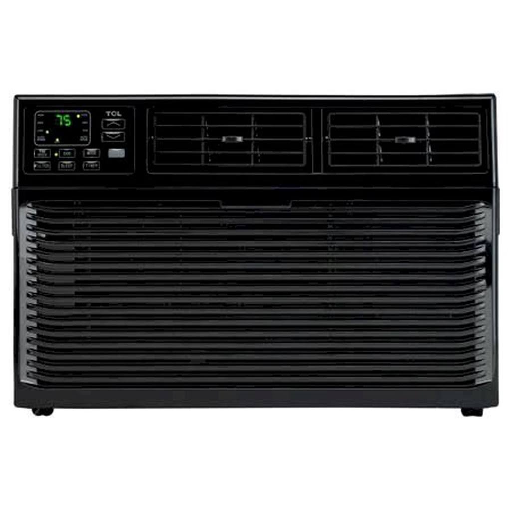 10,000 BTU 115-Volt Smart Window Air Conditioner with Remote, Black Q599