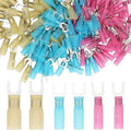 100 PCS Insulated Heat Shrink Fork Terminals #10 Quick Disconnect Electrical Crimp Connector O513