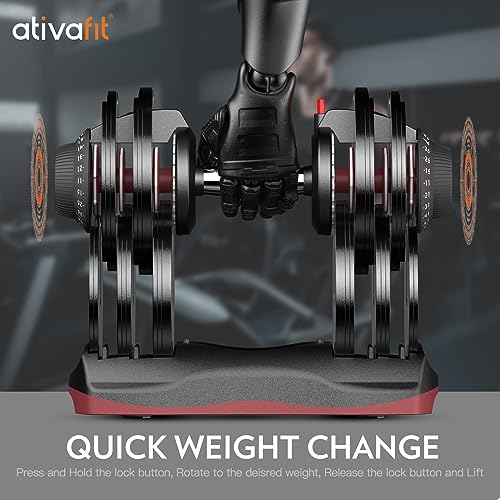 Adjustable Dumbbell Set with Anti-slip Handle L833