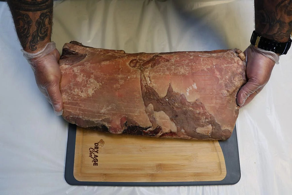 Stainless Steel Chef Butcher Knife & Cutting Board Combo Y24102