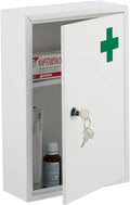 Lockable White Metal Medicine Cabinet X4181