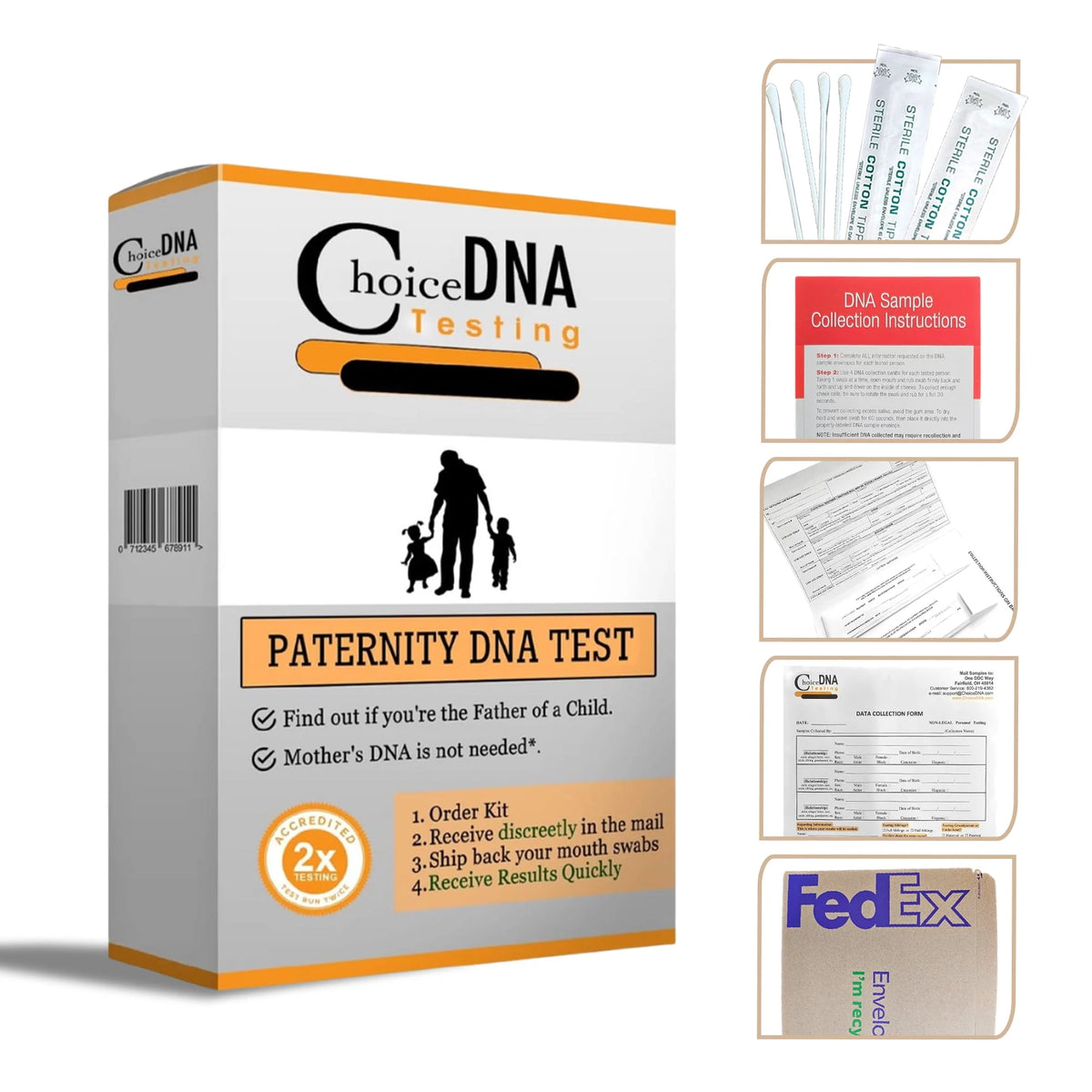 Home Paternity DNA Test Kit M2340