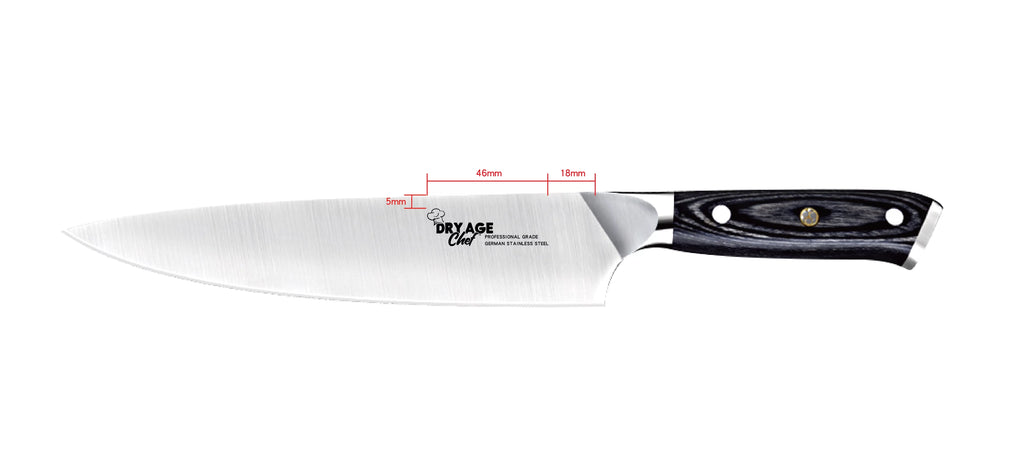 Stainless Steel Chef Butcher Knife & Cutting Board Combo Y24102