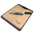 Stainless Steel Chef Butcher Knife & Cutting Board Combo Y24102