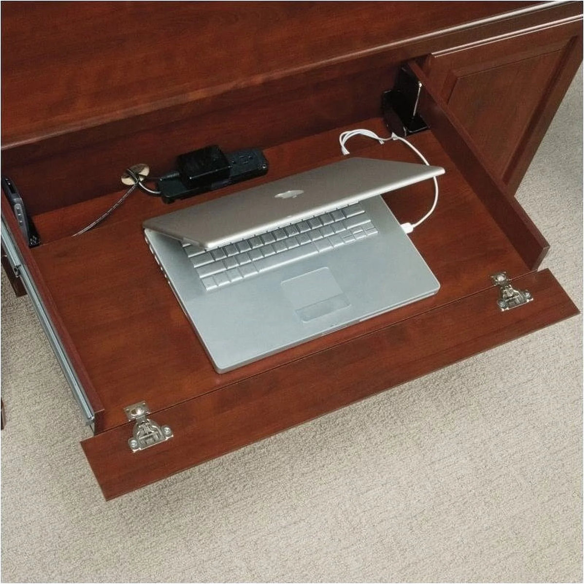 Traditional Wood Computer Credenza L25031