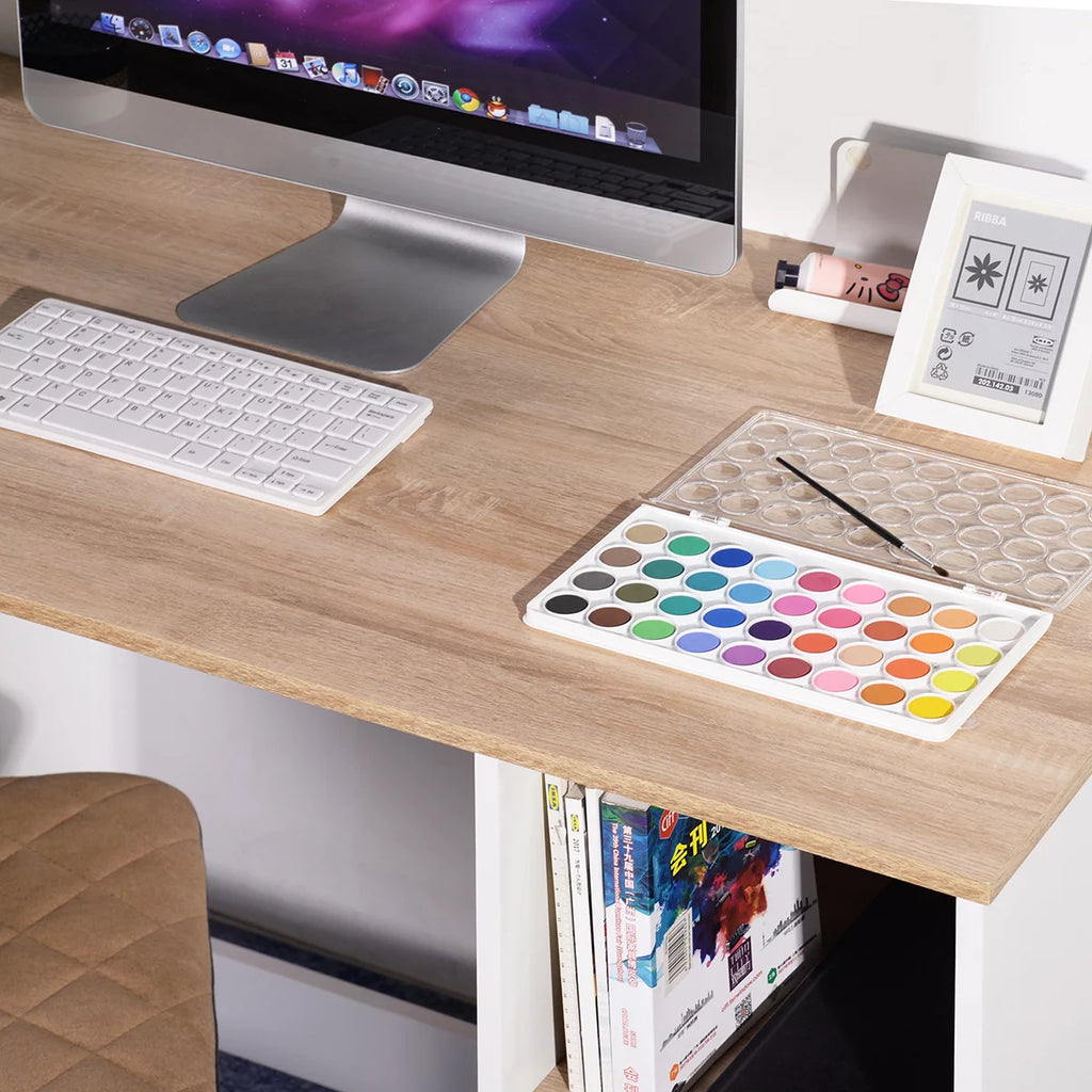 47.2" Computer Desk with 5 Storage Shelves V37372
