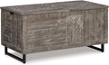 Distressed Gray Storage Trunk or Coffee Table G7596
