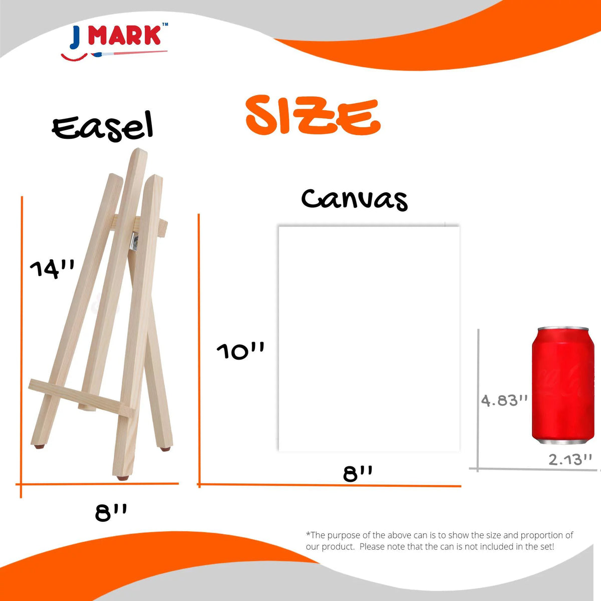 Acrylic Painting Kit with Storage Bag, Non Toxic Washable Paints, Wood Easel, Canvases, Brushes G370