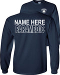 Long Sleeve Graphic Tee Navy Large E9093