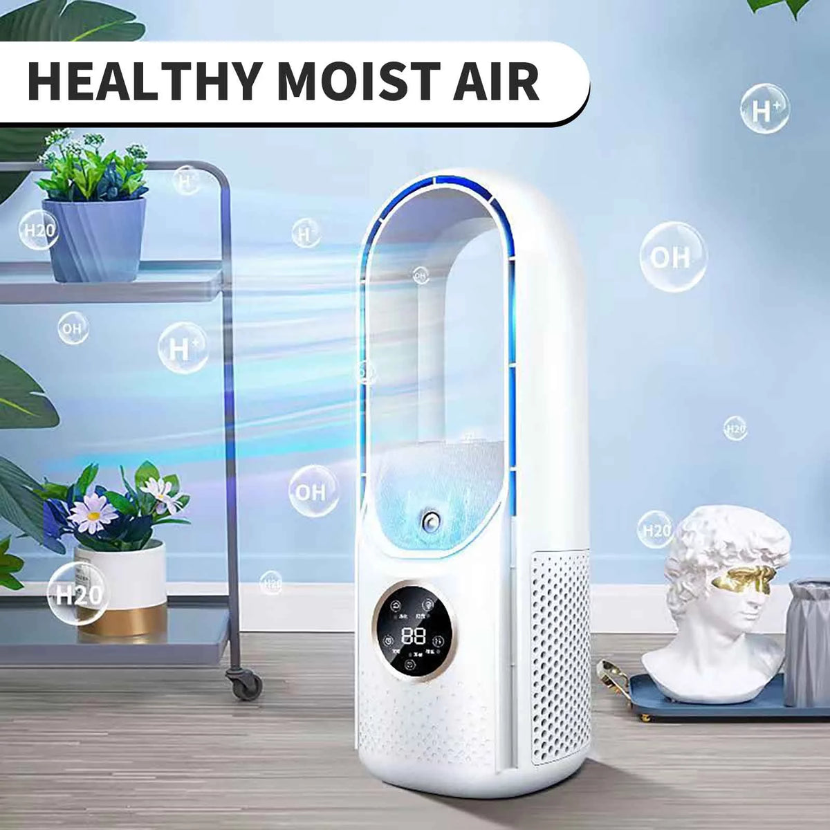Portable Desk Fan with Night Light & Timer M74038
