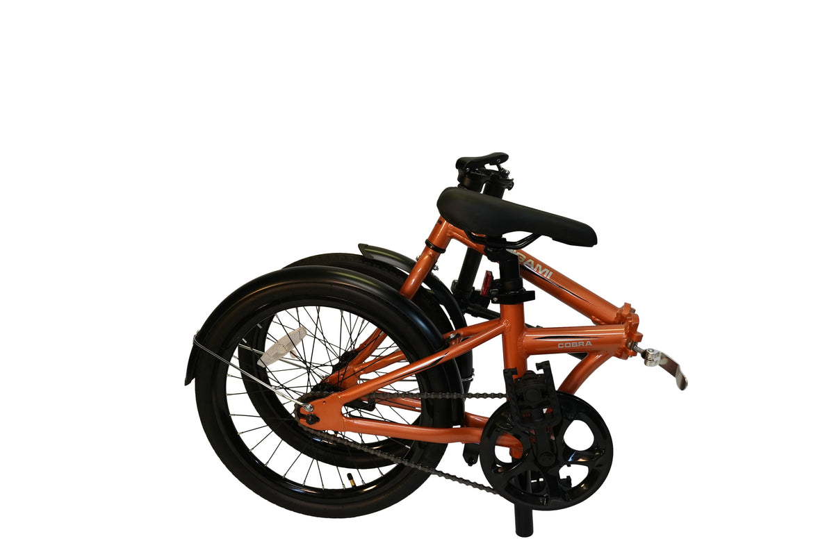 Copper Single-Speed Folding Bike Y93985