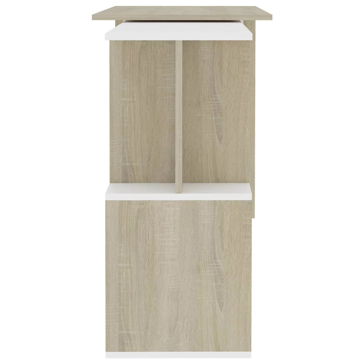 White and Sonoma Oak Corner Desk Z86531