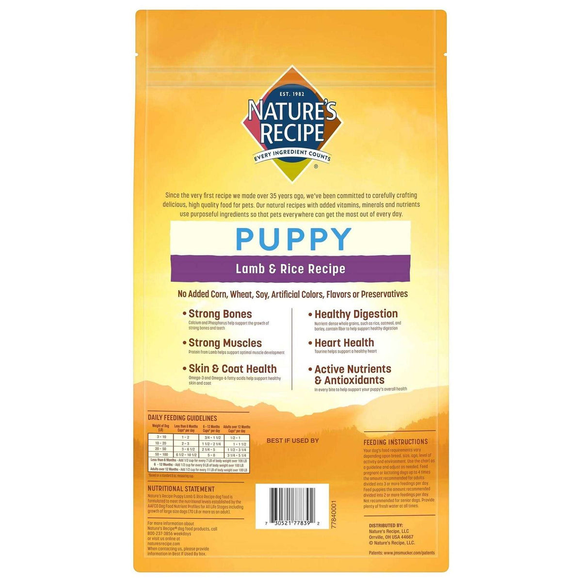 Lamb & Rice Puppy Dry Dog Food O114403