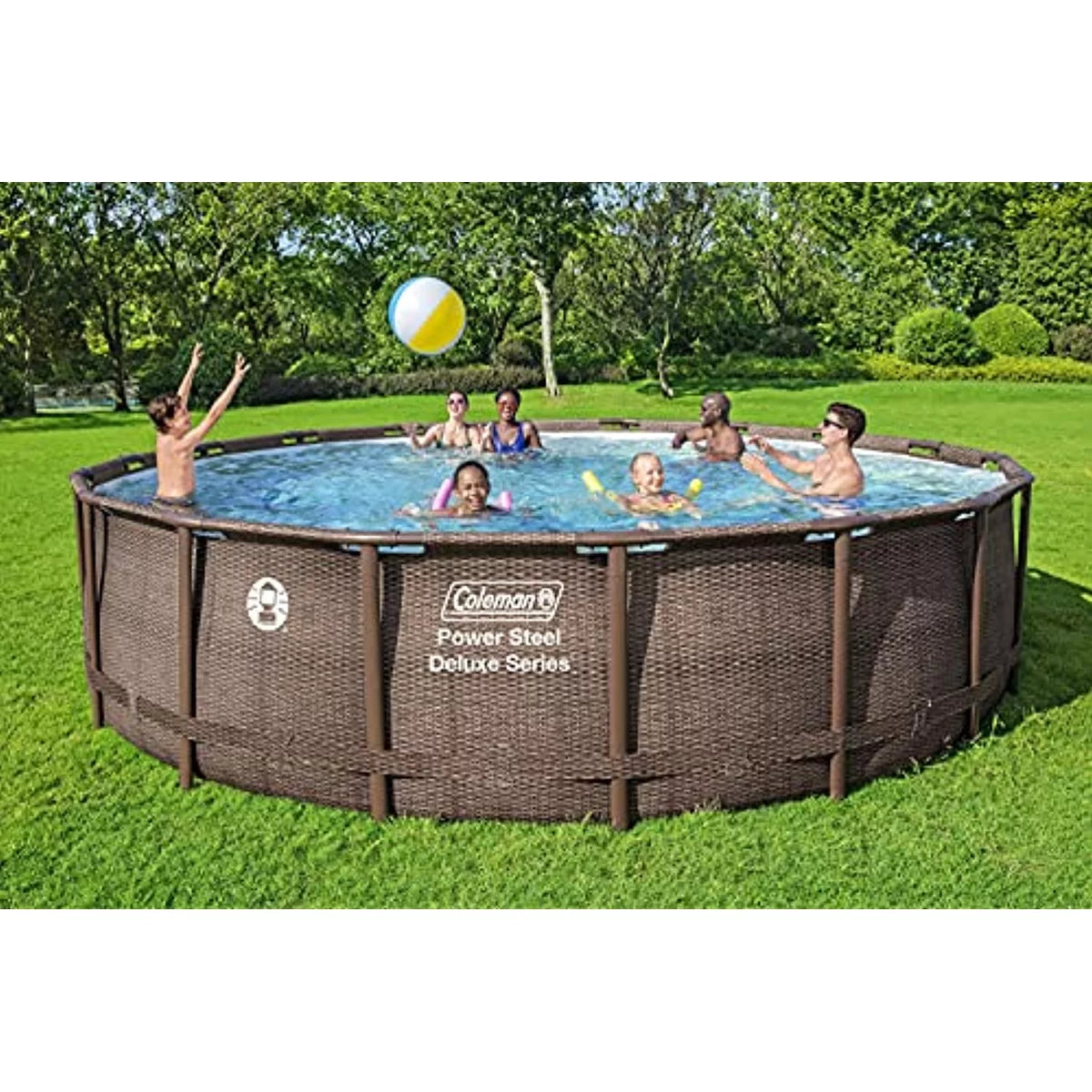 Round Metal Frame Above Ground Pool Set P6472