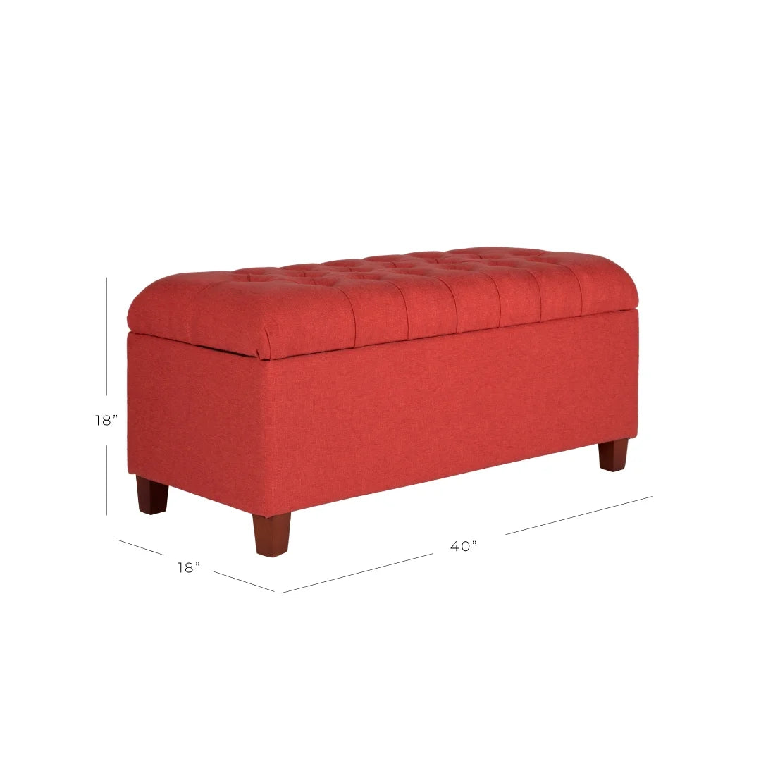 Button Tufted Storage Bench U670343