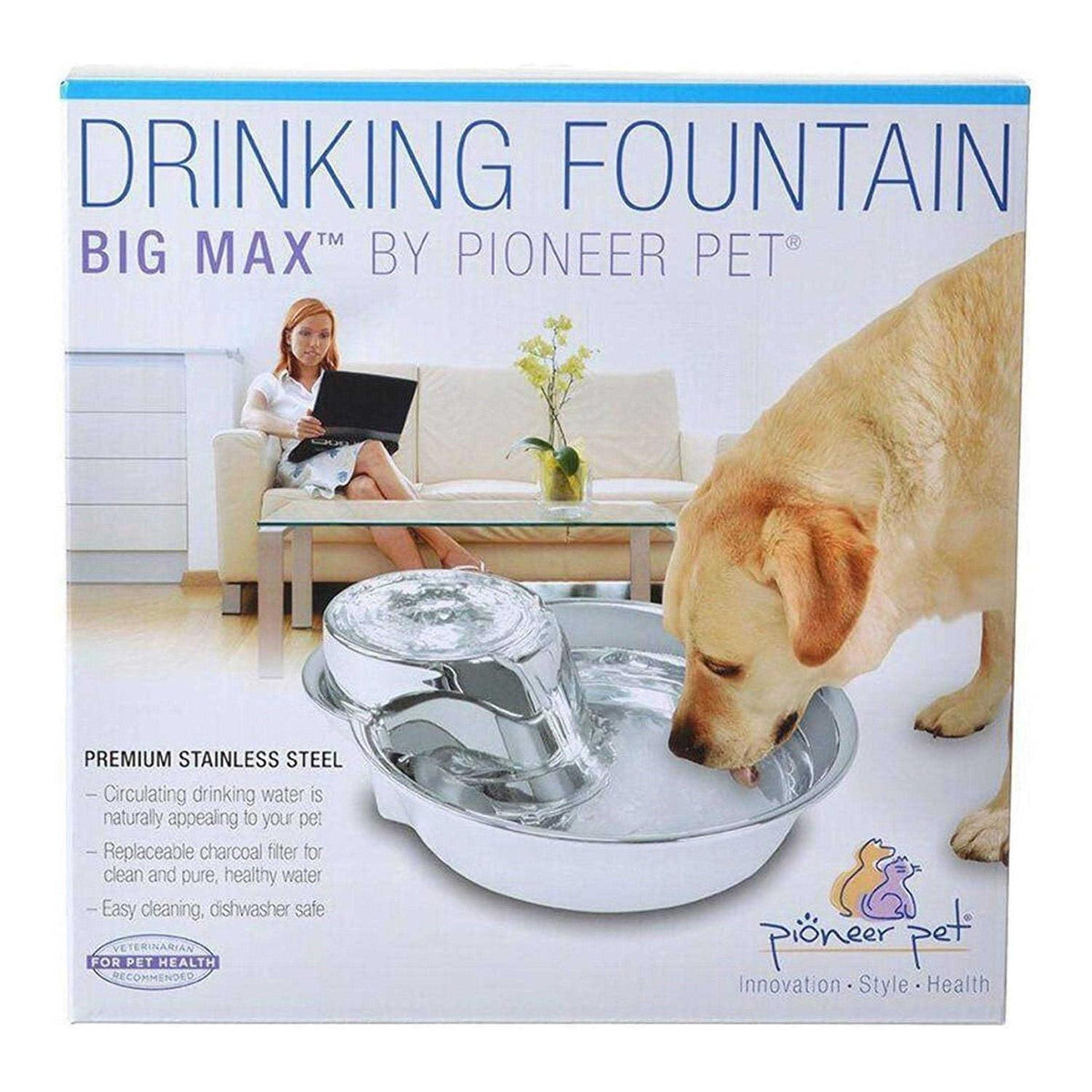 Stainless Steel Pet Fountain U9033