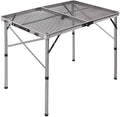 Folding Portable Aluminum Grill Table with Adjustable Height Legs D465