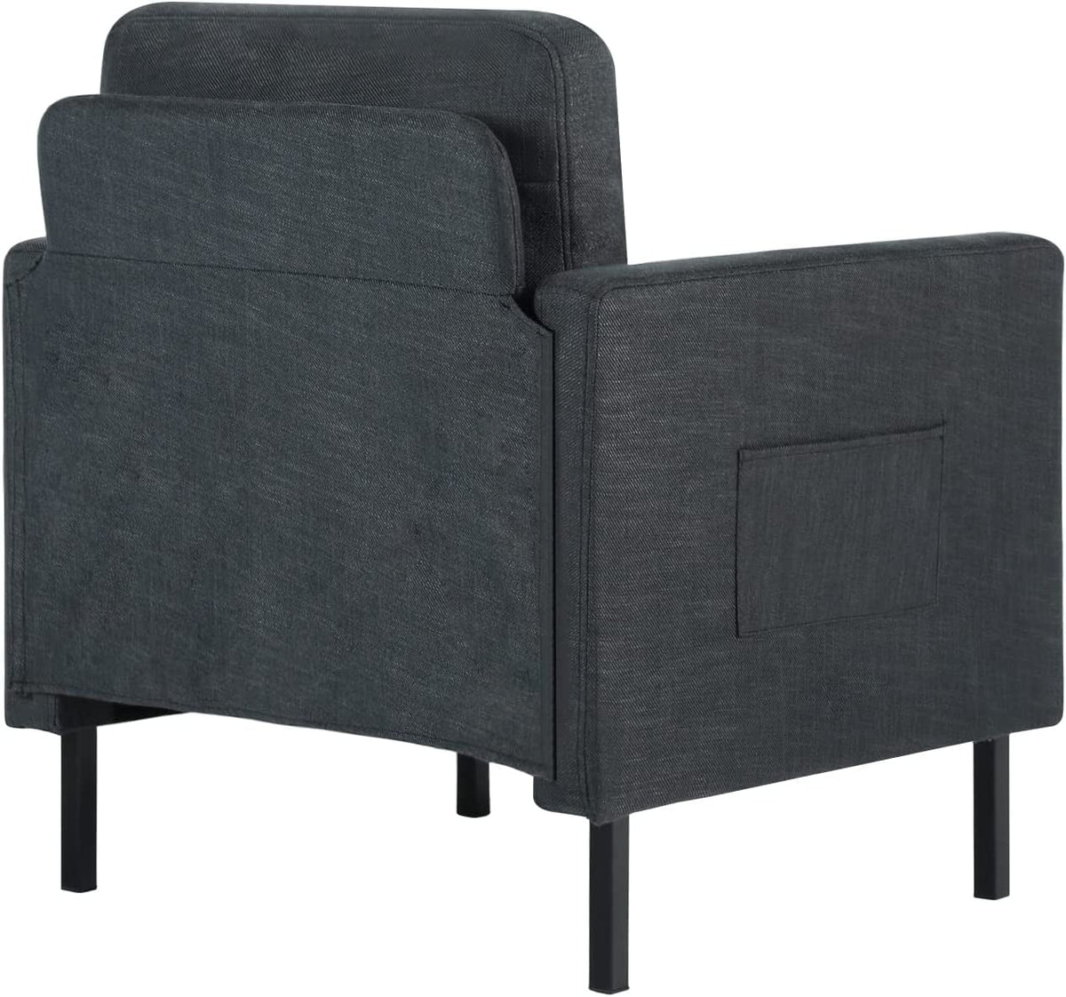 Dark Gray Upholstered Accent Chair E89599