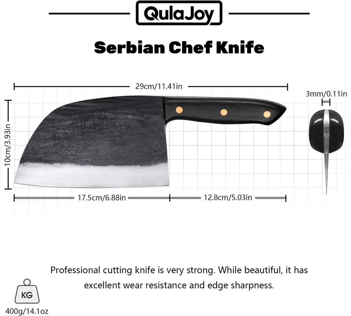 6.7 Inch High Carbon Steel Chef Knife S117365