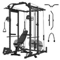 1500 lbs Power Rack Cage with Cable Crossover Machine B530949