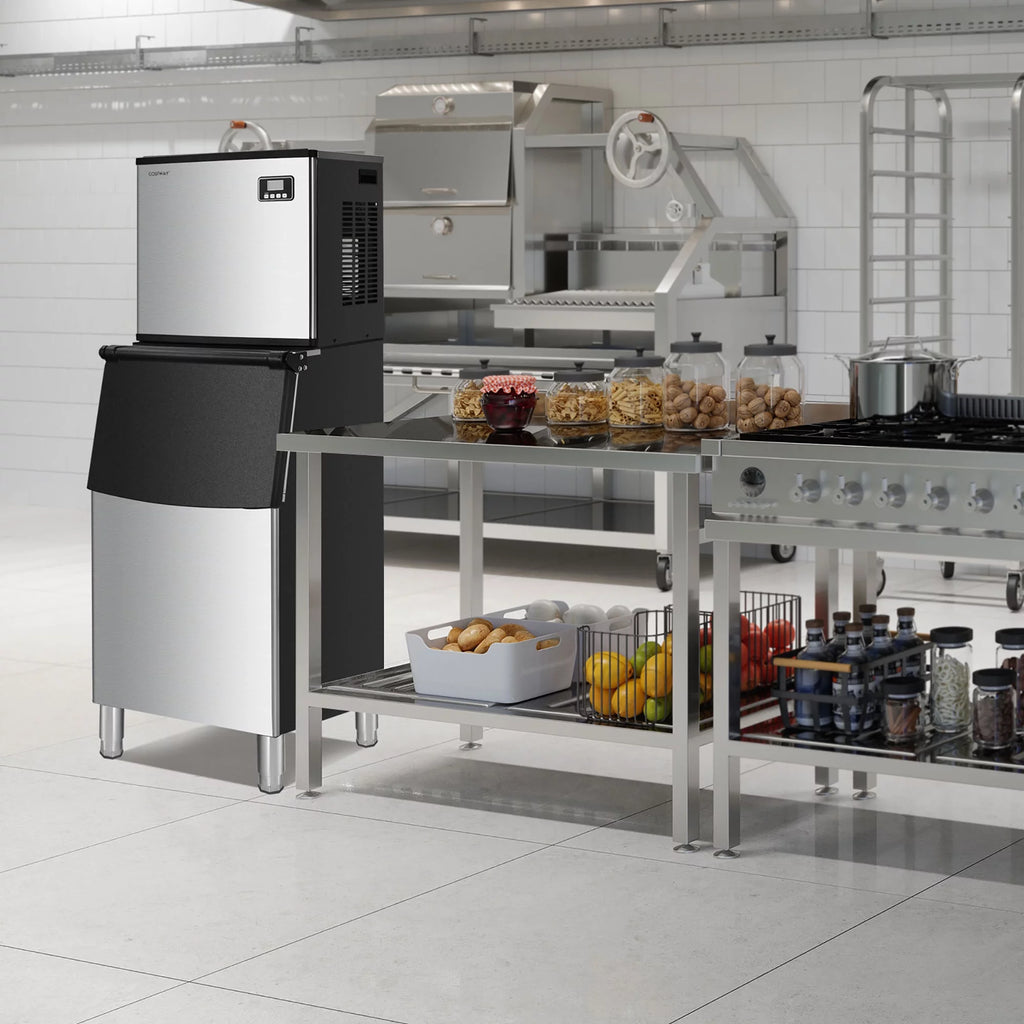 Commercial Ice Maker with Storage Bin O395
