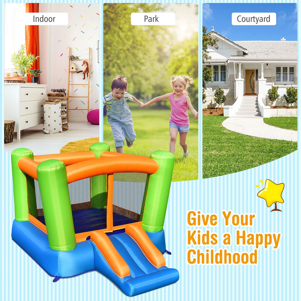 Inflatable Bounce House Kids Playhouse D887