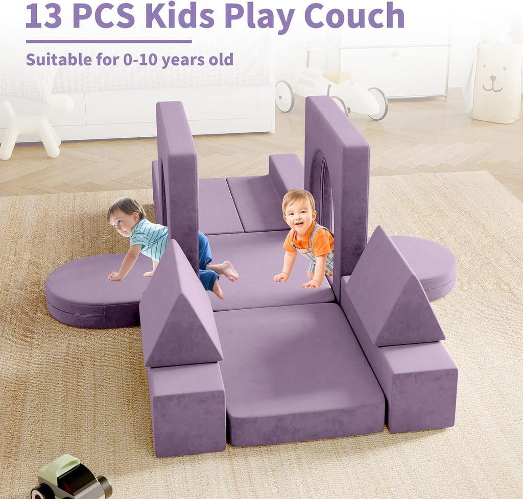 13Pcs Kids Couch Modular Toddler Sofa Z1554