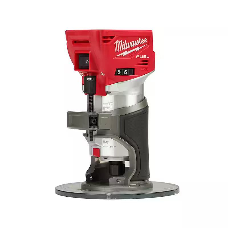 18V Lithium-Ion Brushless Cordless Compact Router with Offset Base & Plunge Base N6677