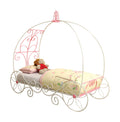 Twin Pink and White Panel Bed D453673