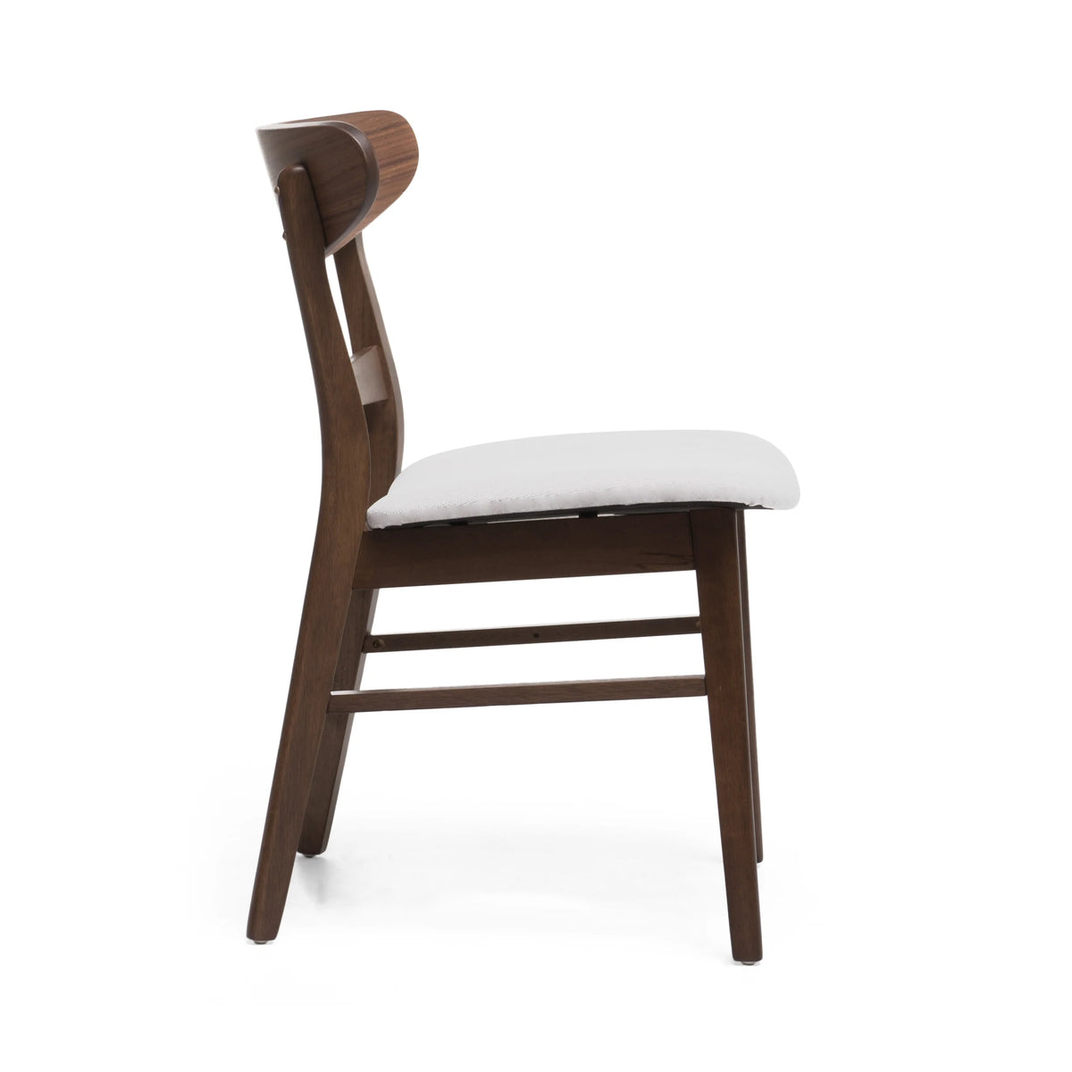 Set of 4 Light Beige Fabric Dining Chairs R482588