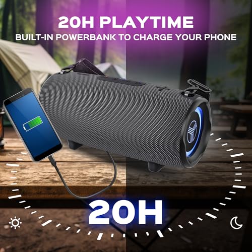 60W Waterproof Portable Bluetooth Speaker J37588