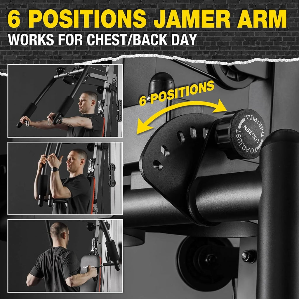 Home Gym Station with 150LBS Weight Stack M376
