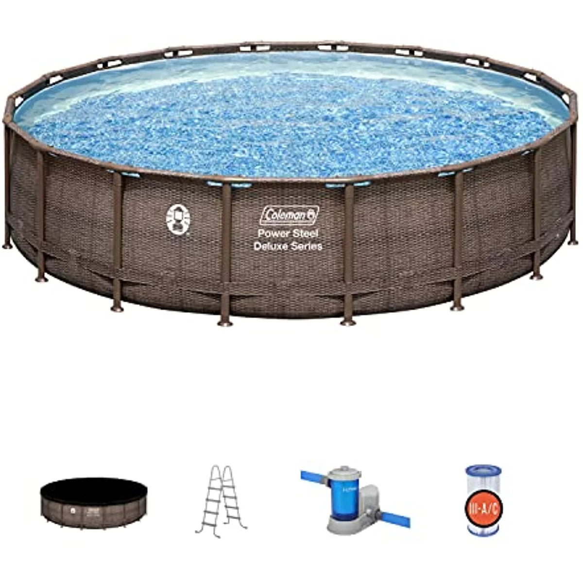 Round Metal Frame Above Ground Pool Set P6472