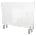 Clear Partition Extender With Attached Clamp, 29 X 3.88 X 18, Thermoplastic Sheeting G791160